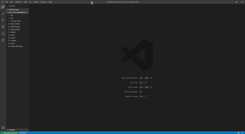 Connected SSH Folder Via Remote SSh Extension in VS Code
