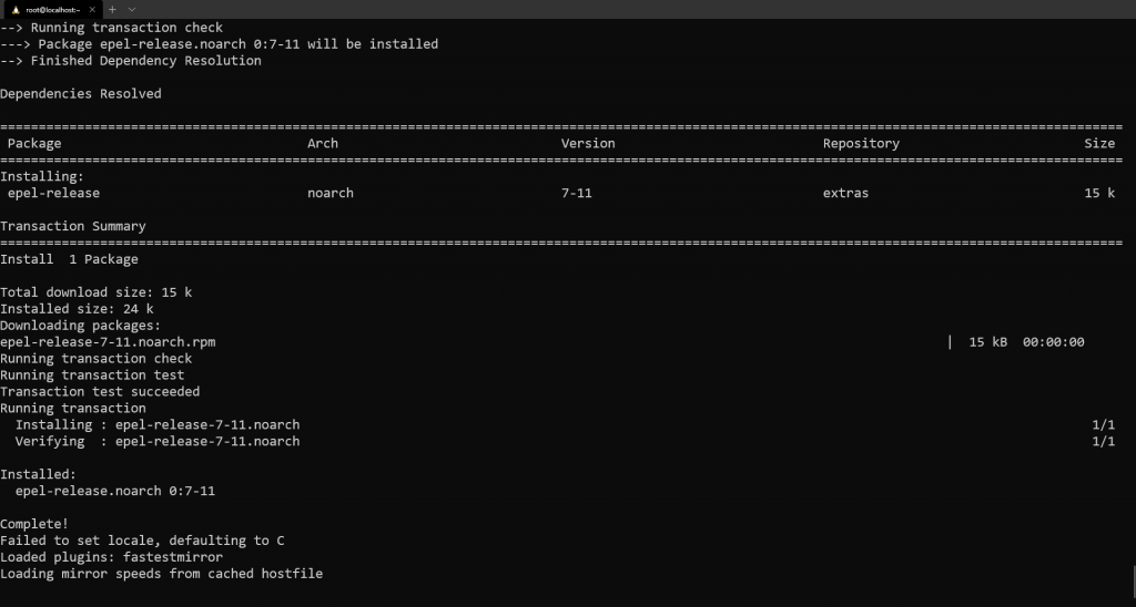 CyberPanel installation process