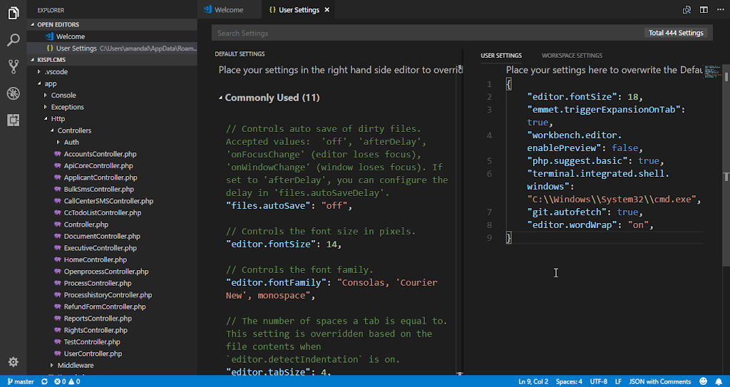 visual studio code auto format too few spaces