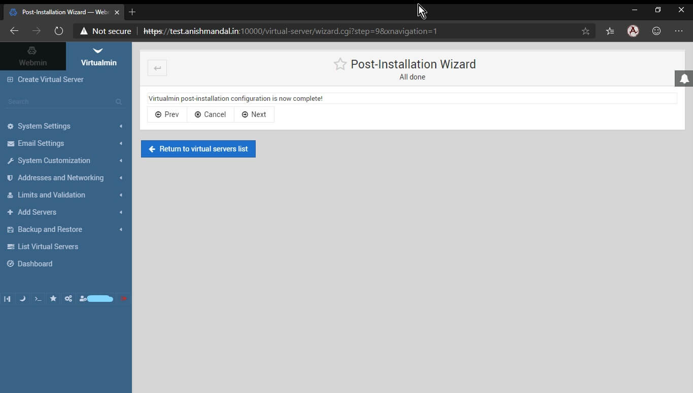 How to install Virtualmin control panel in ubuntu 18.04 Server on VPS ...
