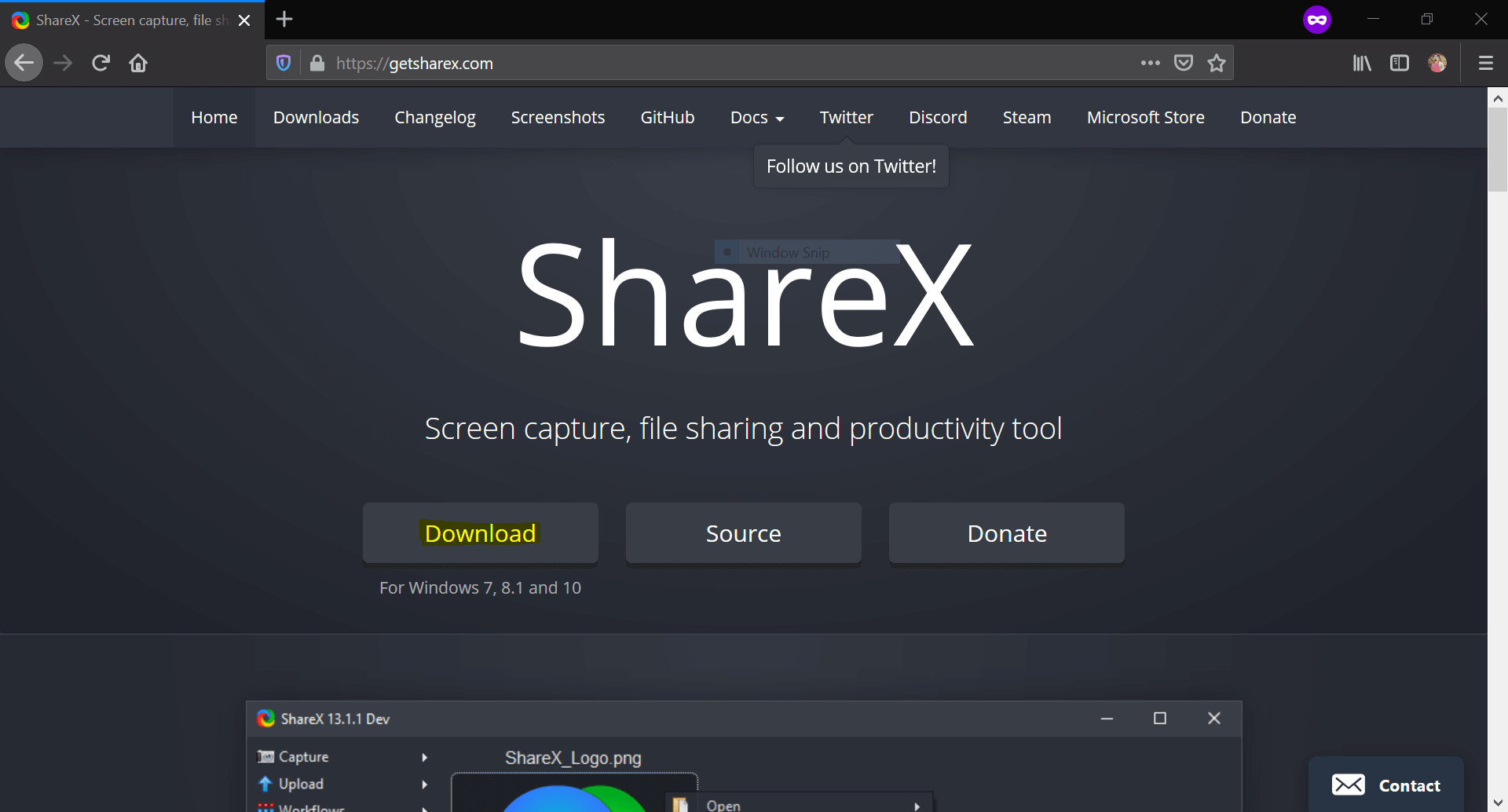 sharex download for windows 10