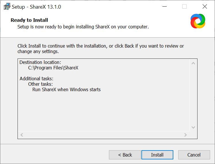sharex install
