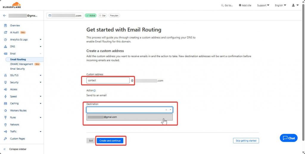 Free Cloudflare Email forwarder