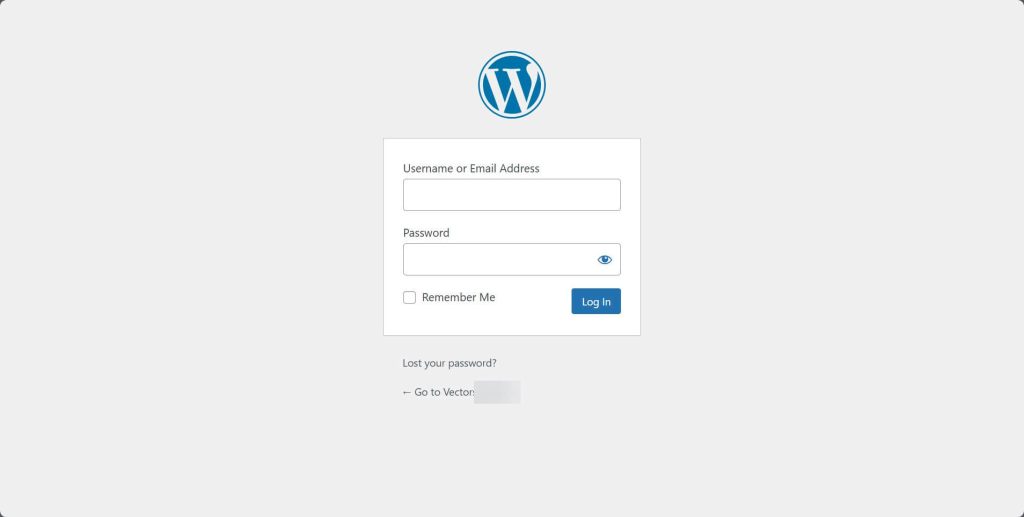 wordpress login